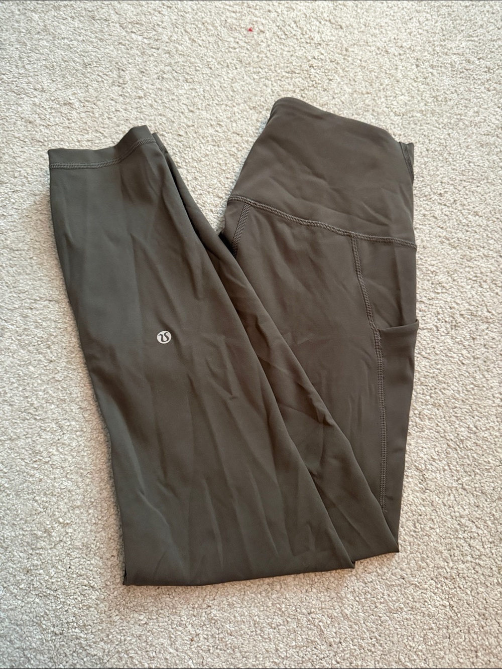 lululemon athletica Olive Green High-Rise Leggings